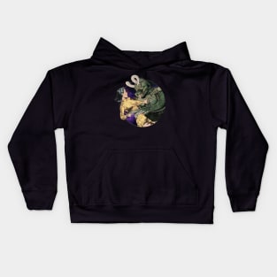 Vintage Sci Fi Comic Book Monster Kids Hoodie